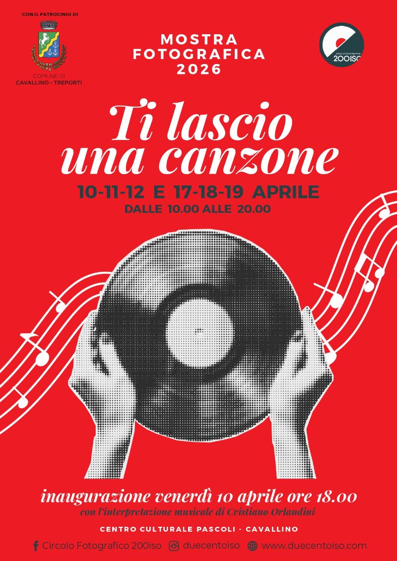 Locandina mostra Ti lascio una canzone