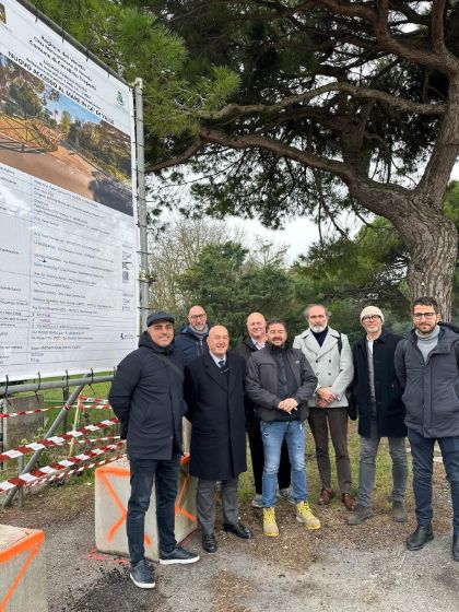 Ca’ di Valle: sopralluogo dell’amministrazione sul cantiere del nuovo accesso a mare