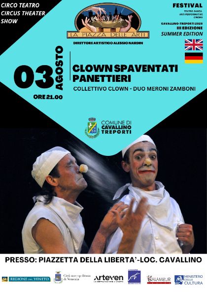 Clown Spaventati Panettieri - La Piazza delle Arti Summer Edition 2025 Clown Spaventati Panettieri - La Piazza delle Arti Summer Edition 2025