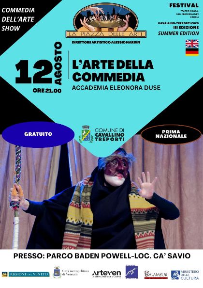 L' Arte della Commedia - La Piazza delle Arti Summer Edition 2025 L' Arte della Commedia - La Piazza delle Arti Summer Edition 2025