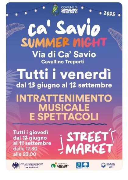 Ca' Savio Summer Night 2025 Ca' Savio Summer Night 2025