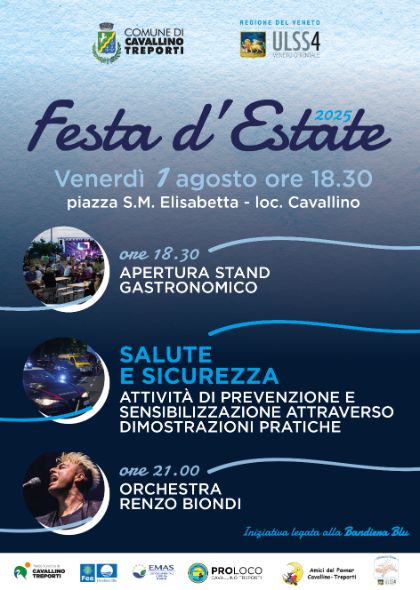 Festa d'Estate 2025 - Rinviata a venerdì 1 Agosto Festa d'Estate 2025 - Rinviata a venerdì 1 Agosto