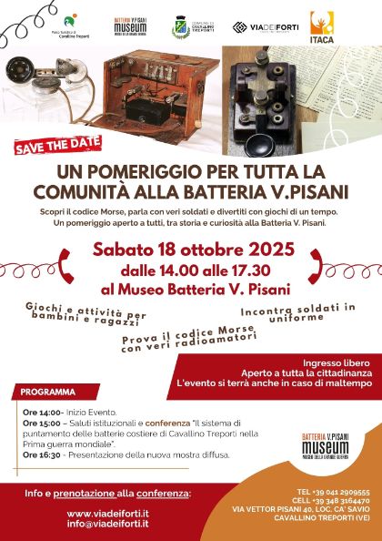 Un pomeriggio per tutta la comunità alla Batteria V. Pisani Un pomeriggio per tutta la comunità alla Batteria V. Pisani