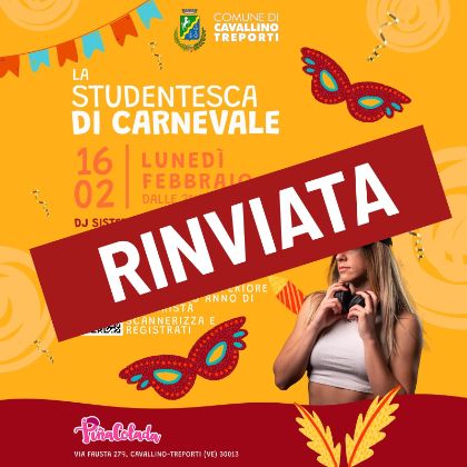 RINVIATA - La Studentesca di Carnevale