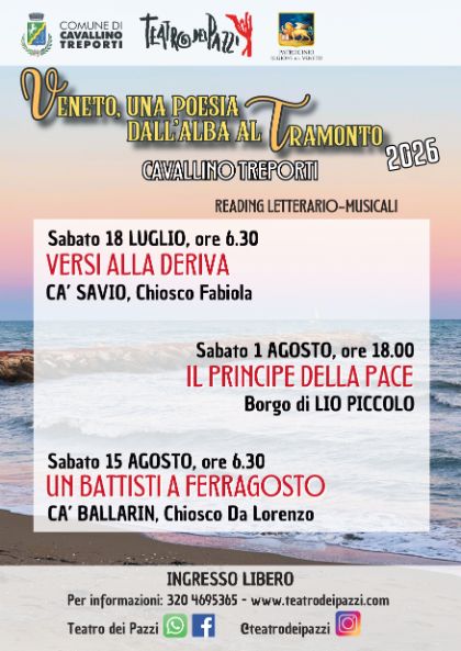 Veneto, una poesia dall'alba al tramonto 2026