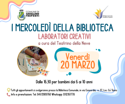 I mercoledì della Biblioteca - Laboratori creativi