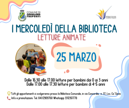 I mercoledì della Biblioteca - Letture animate