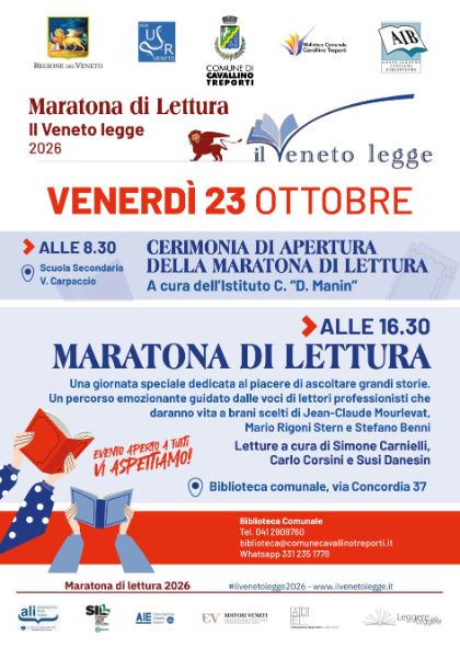 Maratona di Lettura 23 ottobre 2026