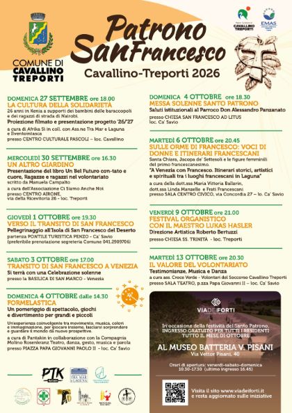 Patrono San Francesco Cavallino Treporti 2026