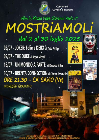 Locandina Rassegna film mostriamoli 2025