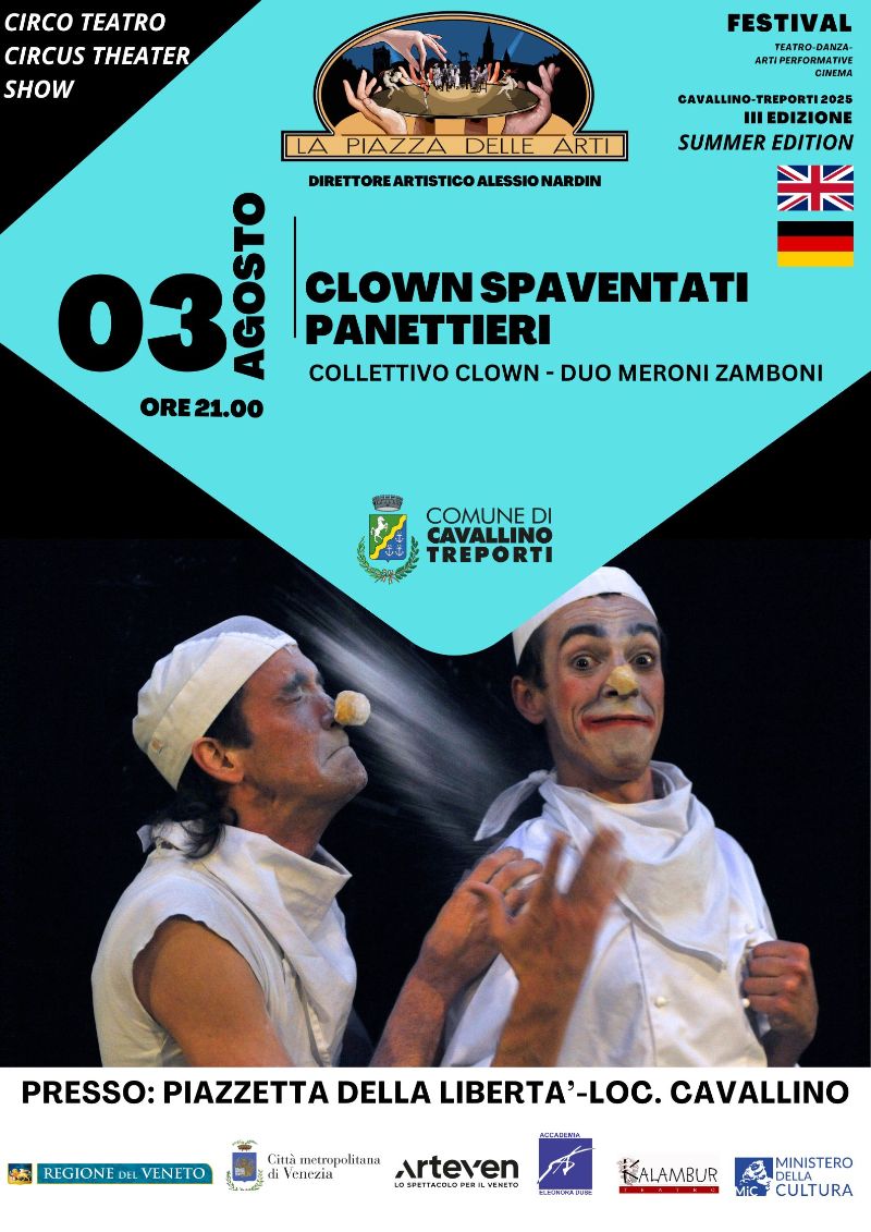 Locandina Festival La piazza delle arti summer edition 03.08