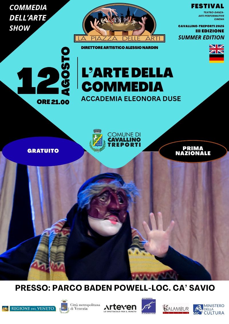 Locandina Festival La piazza delle arti summer edition 12.08