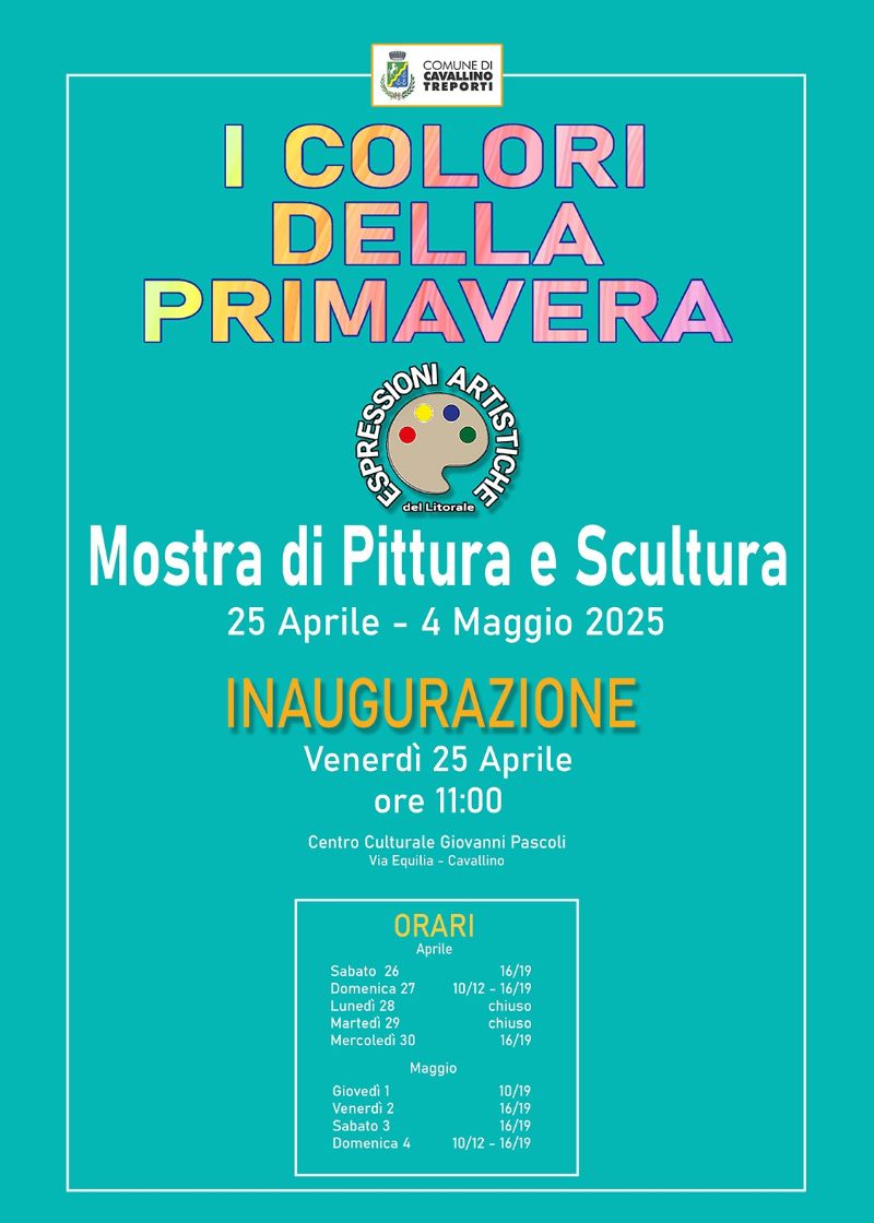 Locandina mostra i colori della primavera 25.04.2025