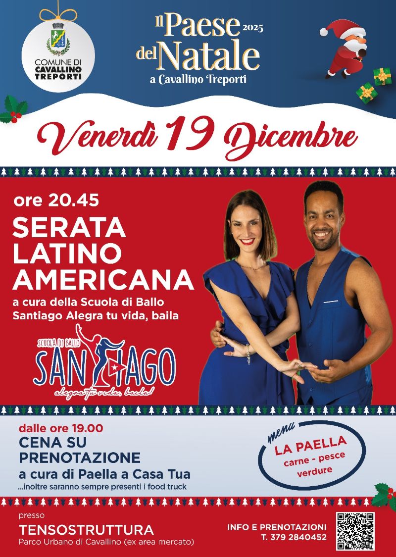 Locandina Serata Latino Americana 19.12.2025