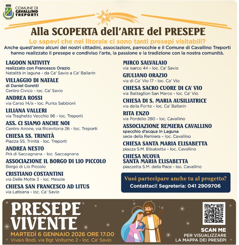 Locandina Alla scoperta dell'arte del Presepe 2025 