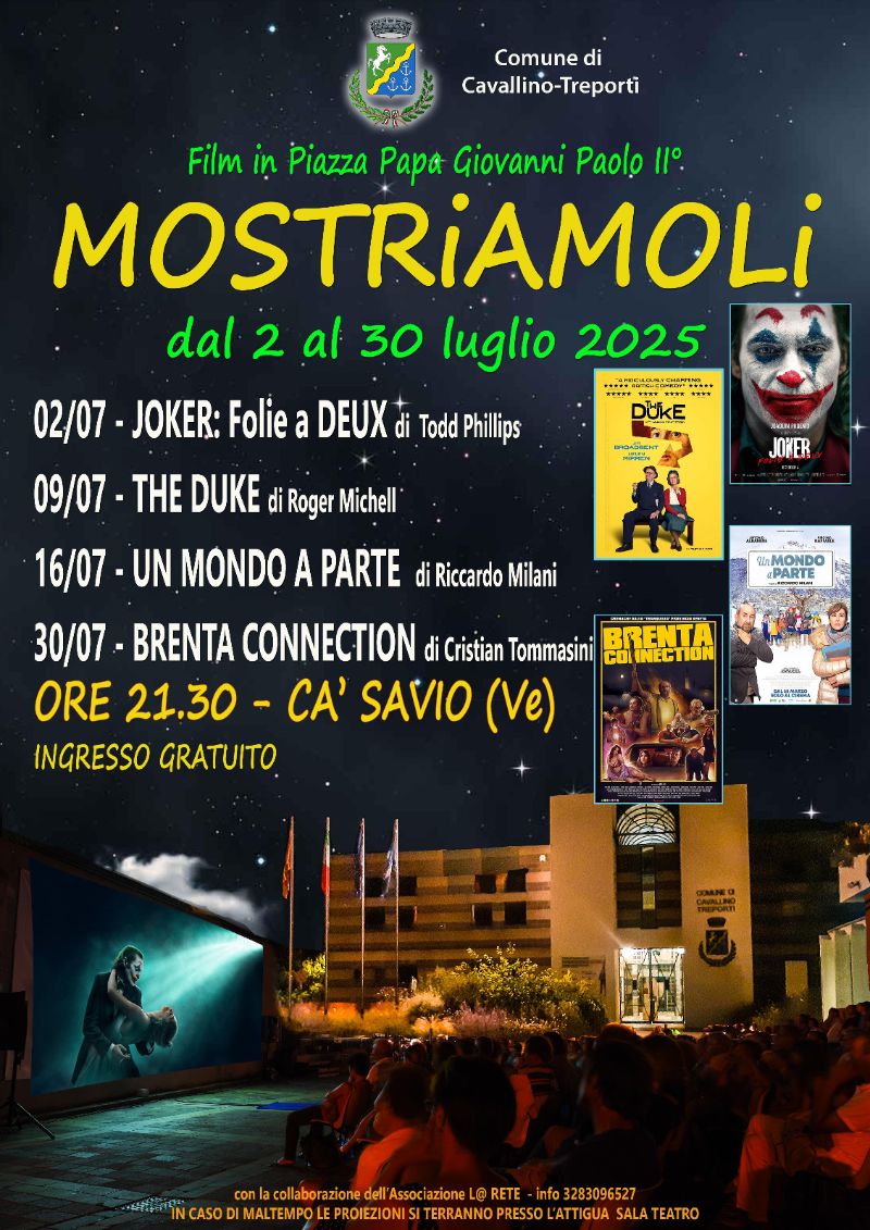 Locandina Rassegna film mostriamoli 2025