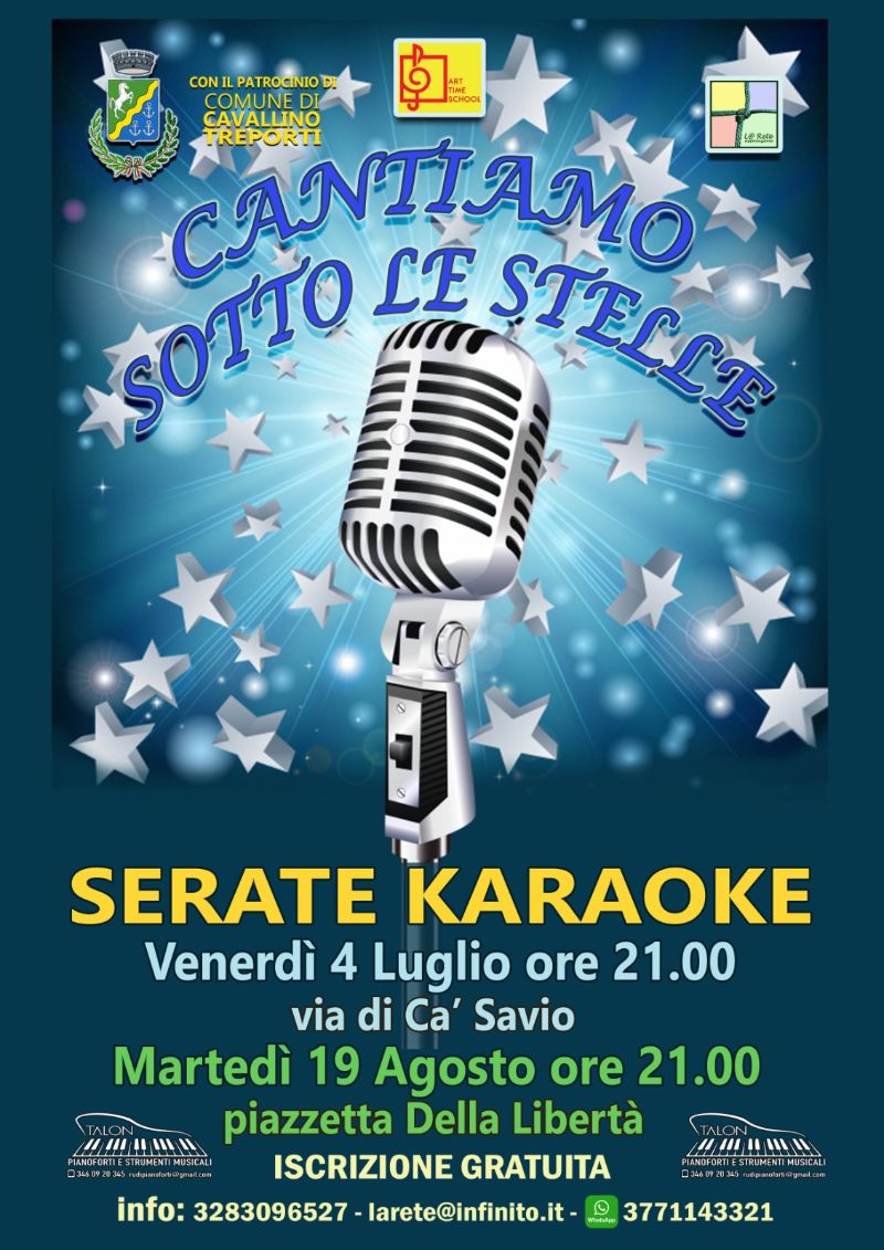 Locandina Serate Karaoke