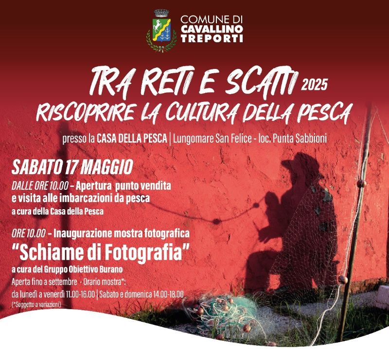 Locandina inaugurazione mostra casa della pesca
