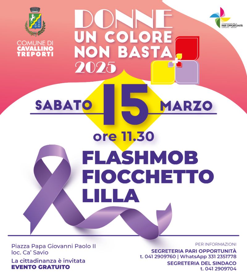 Locandina Donne un colore non basta 15.03.2025
