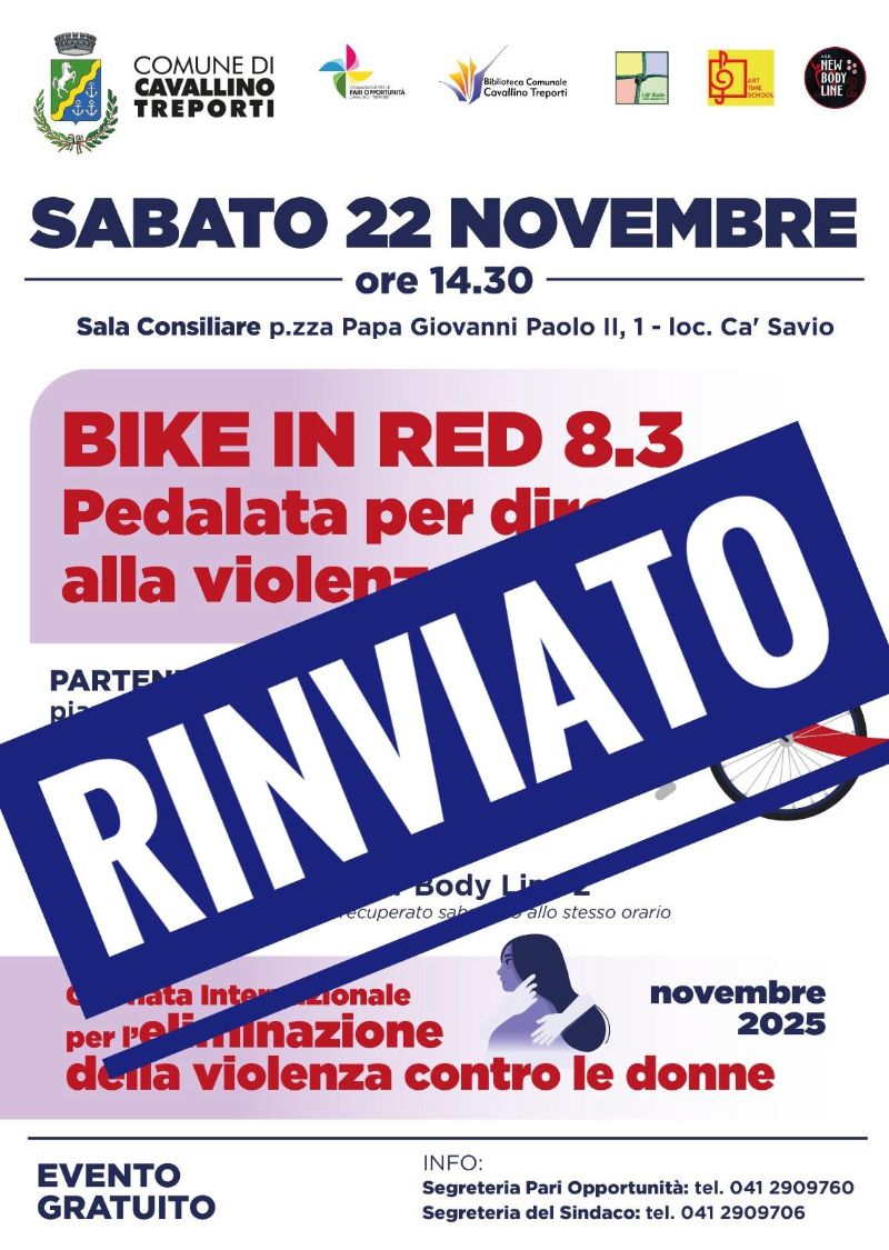 Bike in red rinviata al 29.11.2025