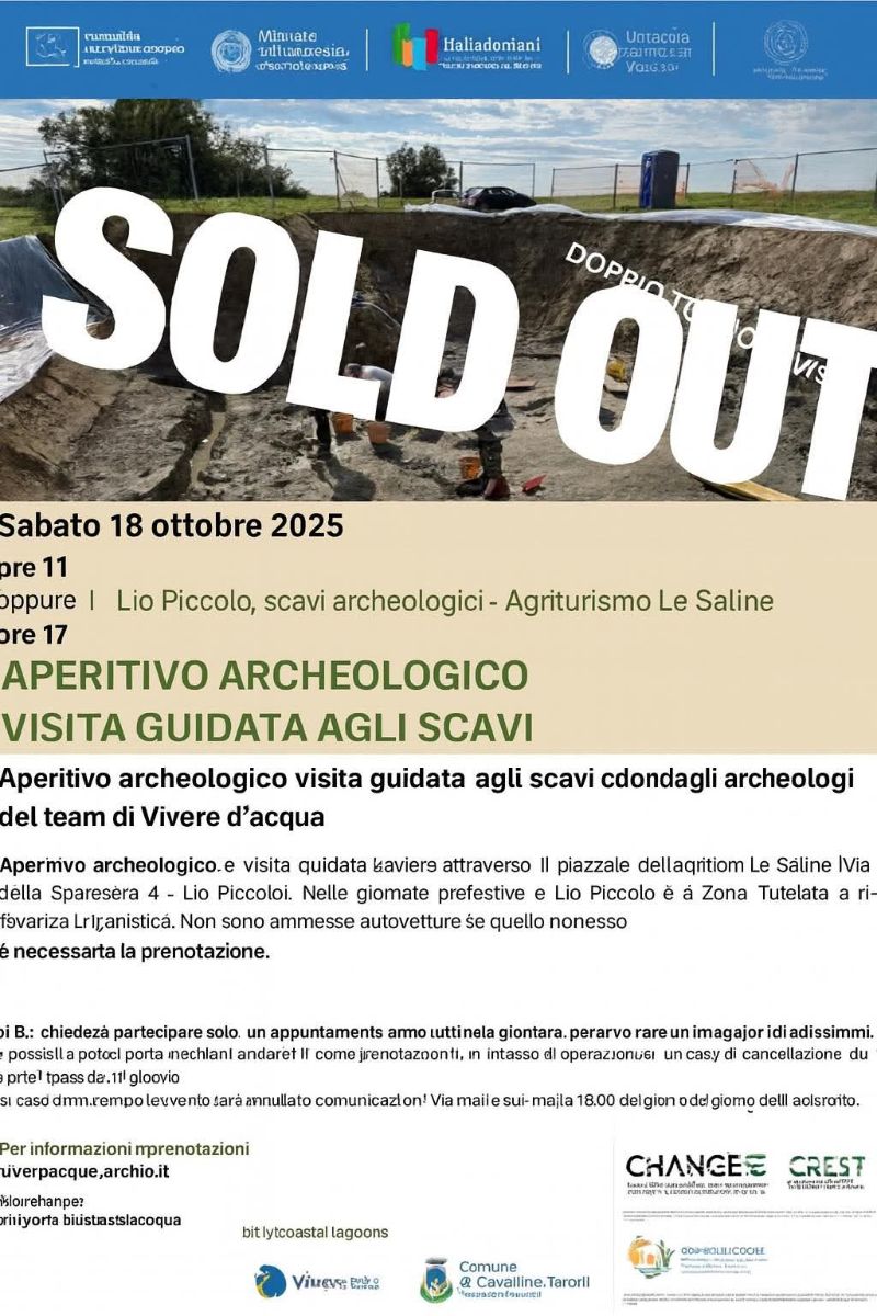 Aperitivo e visita scavi sold out