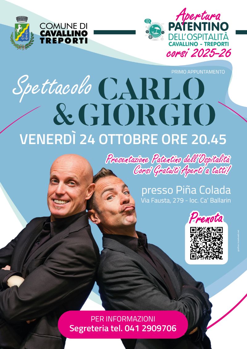 Locandina Carlo & Giorgio 24.10