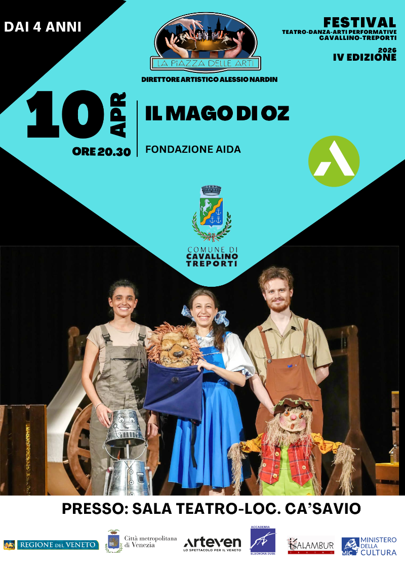 Locandina il Mago di Oz 10.04.2026