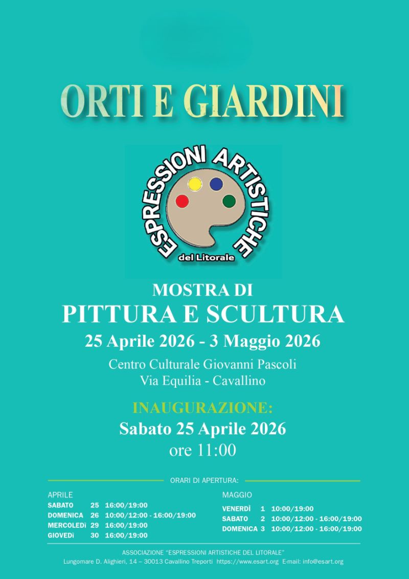 Locandina Mostra Orti e Giardini 25.04.2026