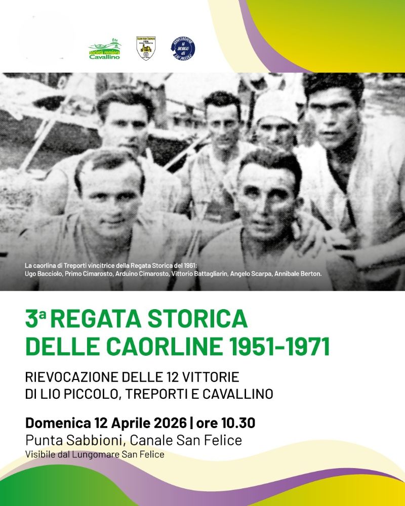 Locandina Regata storica caorline 12.04.26