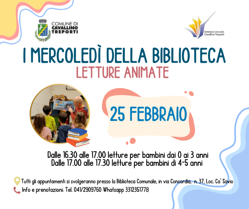 I mercoledì della biblioteca letture animate 25.02.26