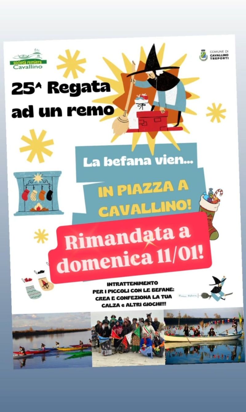 Locandina regata ad un remo