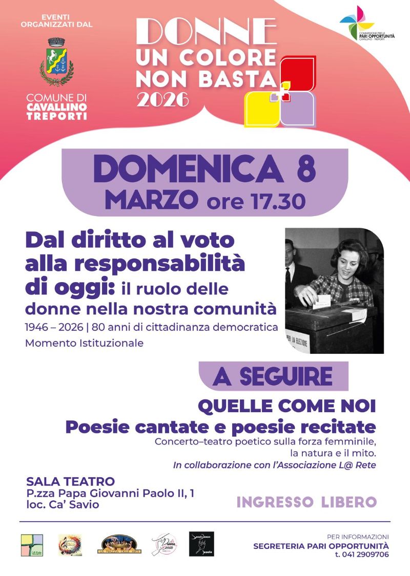 Locandina 8 marzo 2026