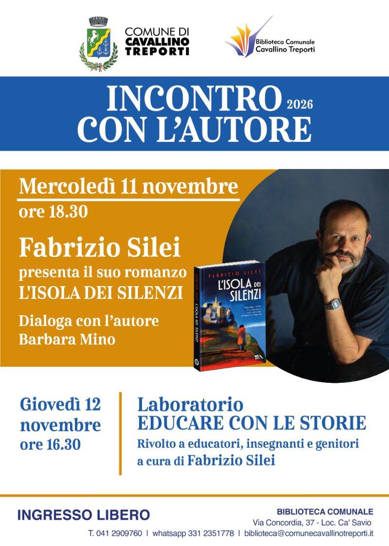 Incontro con l'autore 11 e 12.11.2026
