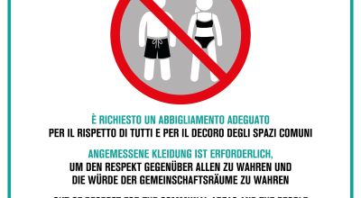 Cartellonistica decoro e abbigliamento consono_Cavallino Treporti