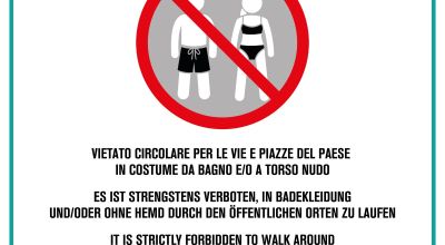 Cartellonistica decoro e abbigliamento consono_Cavallino Treporti