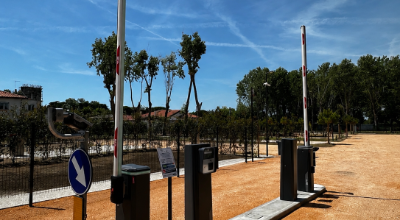 Ingresso area sosta camper Ca' Savio