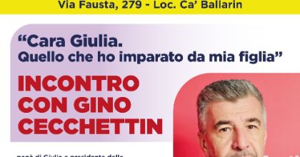 Locandina Incontro con Gino Cecchettin 08.11