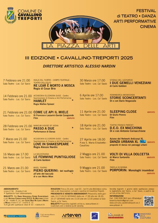 Locandina rassegna teatrale adulti 2025