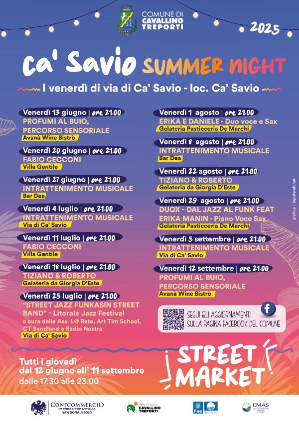 Locandina Ca' Savio Summer Night