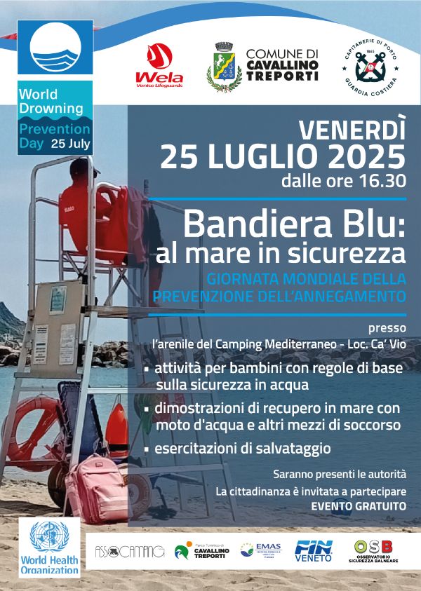 Giornata 25 luglio bandiera blu