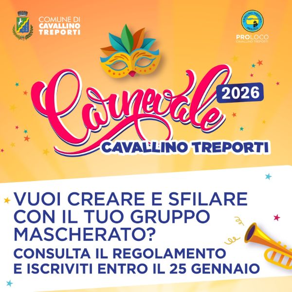 Carnevale maschere 2026
