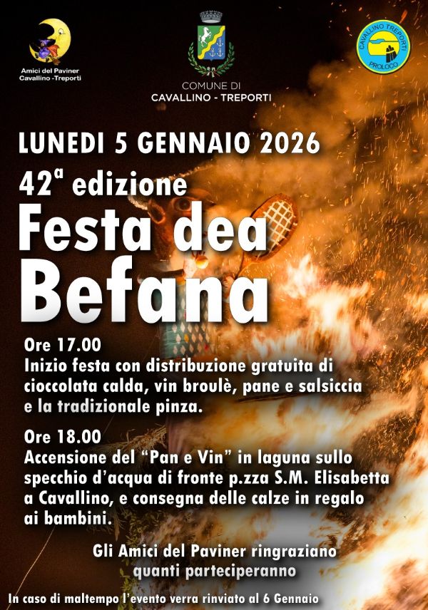 Locandina Festa dea Befana 2026