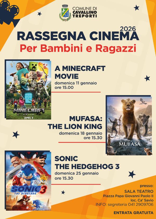 Rassegna Cinema Ragazzi 2026