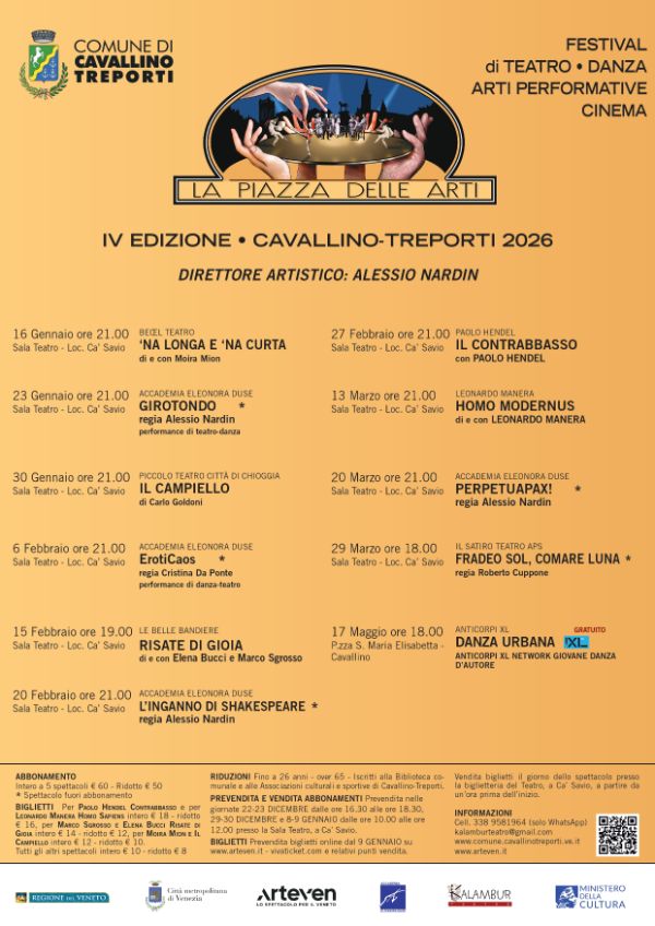 Locandina rassegna teatrale adulti 2026