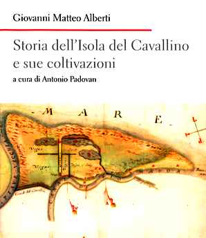 Copertina del libro con una antica mappa di Cavallino